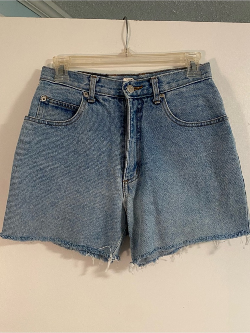 Vintage Y2K Fluid Blues Jean Shorts High Rise Made in USA Womens Size 29 M Denim